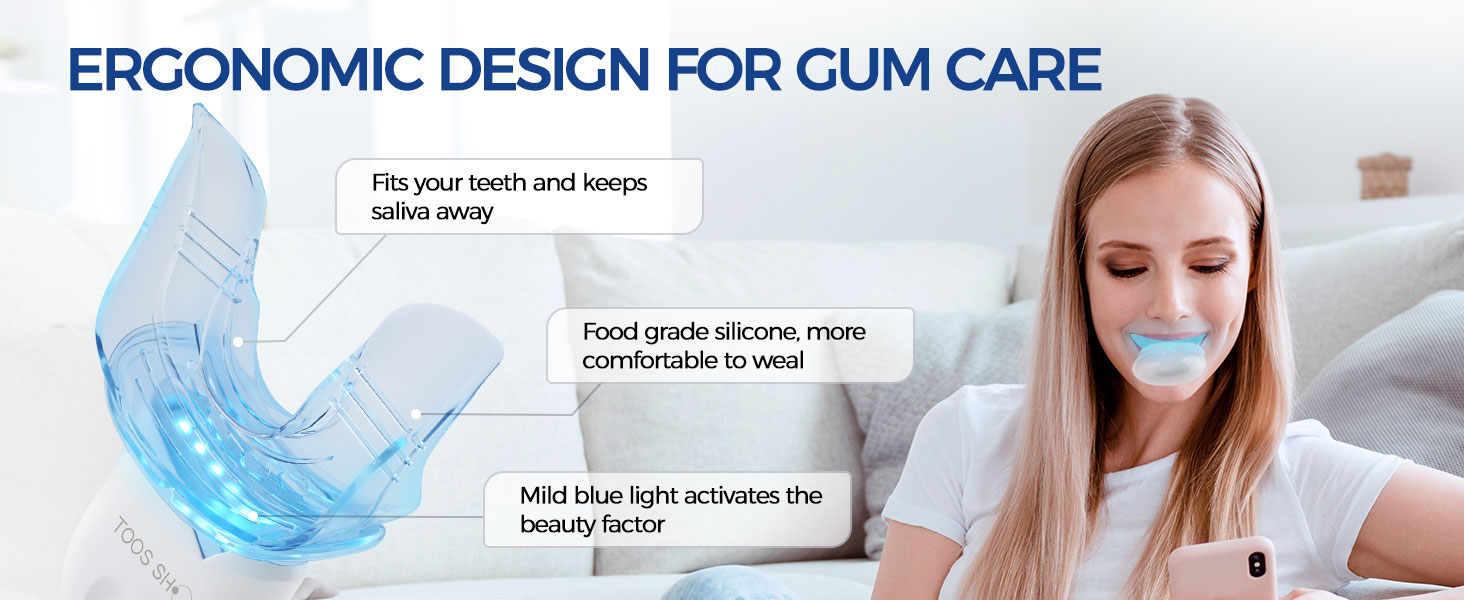 teeth whitening kit strips white sensitive diamond light professional dental