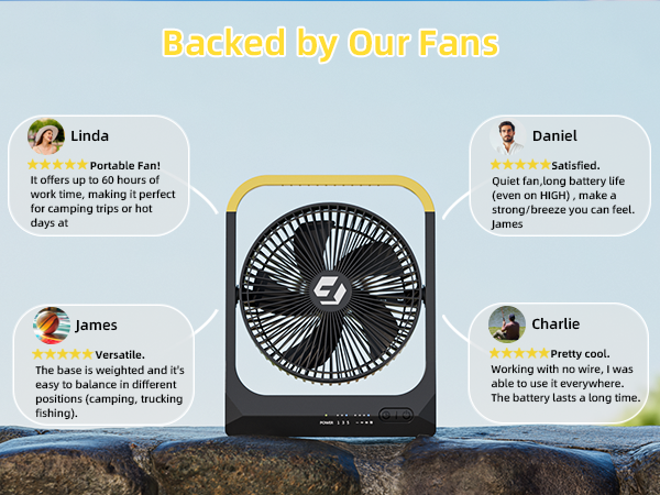 rechargeable fan portable