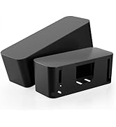 DELAMU 2 Pack Black Cable Management Box Cord Hider Box, Large Power Cord Organizer Box for Gamin...