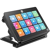 upHere Visual Stream Controller Macro Pad Streaming Deck 15 Programmable LCD Keys,Keyboard for Co...