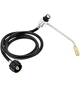 6Feet Propane Adapter Hose 1 lb to 20 lb Converter with 5430 Stove Pressure Regulator Replacement...