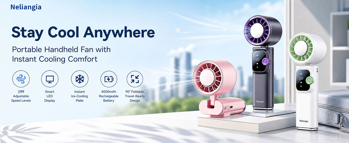 portable fan handheld fan personal fan handheld mini fan portable fan rechargeable cooling fan