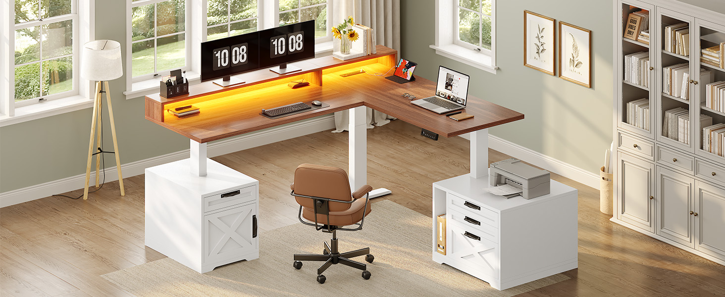 l shaped standing desk