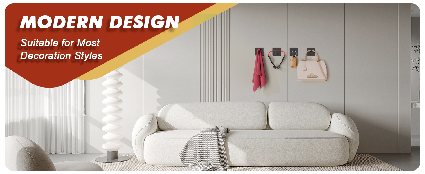 Modern minimalist wall hooks, suitable for various home decoration styles, blend in any room
