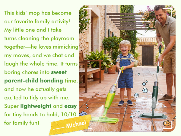 Mini Spray Mop for Toddler
