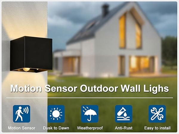 Up and Down Square LED Modern Wall Sconce