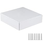12" x 12" x 3" ABS Plastic Junction Box, Waterproof IP65 Electrical Junction Box, Weatherproof Ou...