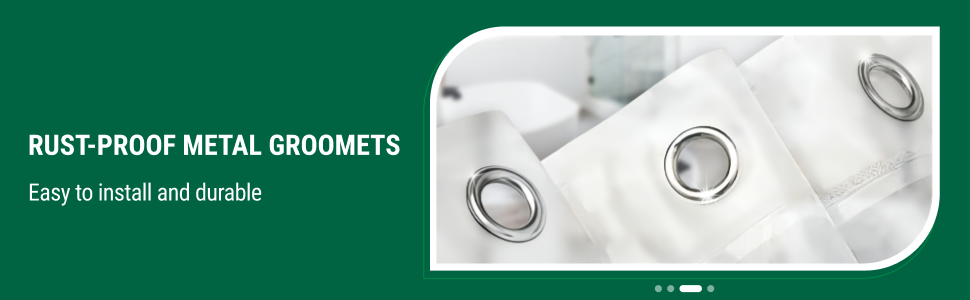 Rust-proof metal groomets