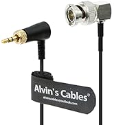 Alvin's Cables 3.5mm TRS to BNC Timecode Cable for Canon C70 for Sony F55 FX9, Zaxcom, Zoom F4| F...