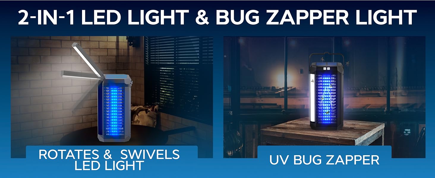 2 in 1 led light &amp; bug zapper light