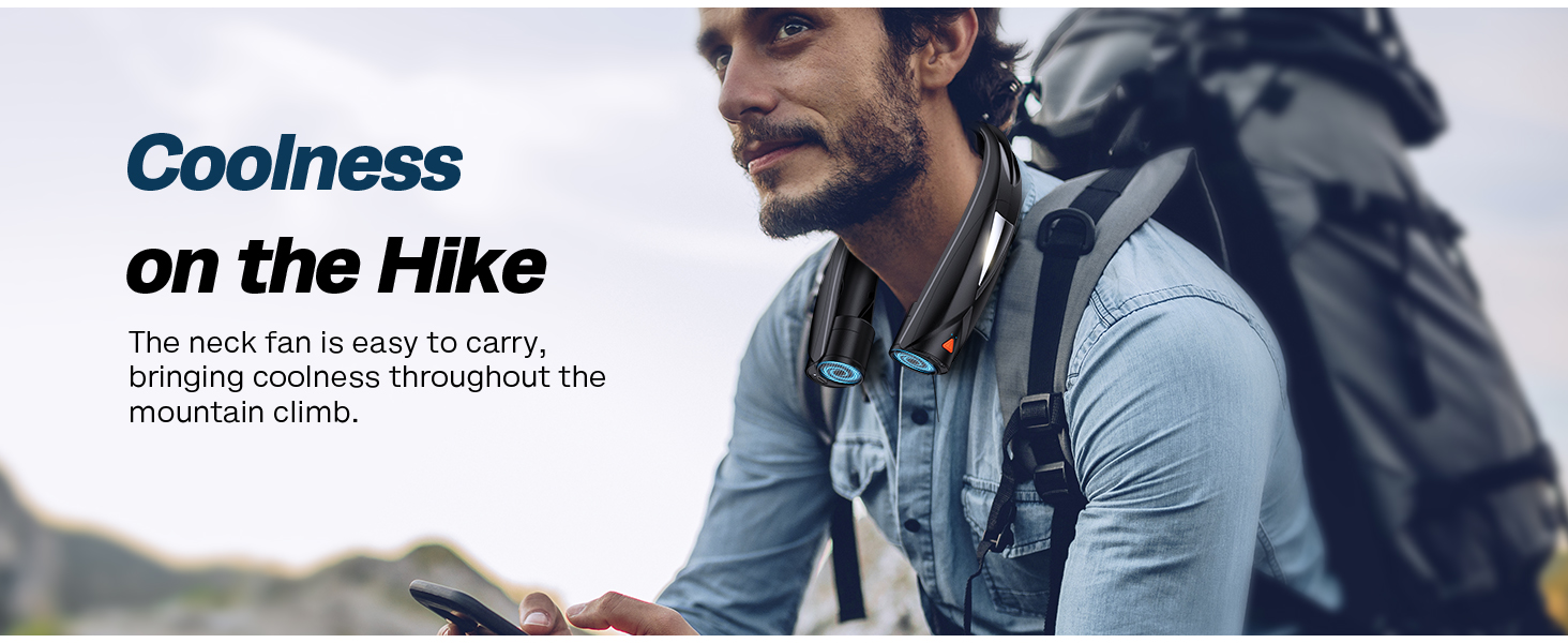 portable neck fan rechargeable