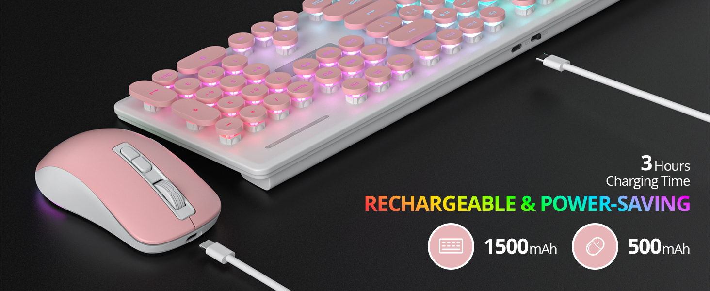 wireless keyboard and mouse backlit