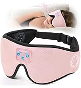Voerou Sleep Headphones, 3D Wireless Bluetooth Eye Mask, Sleeping Headphones Earbuds for Side Sle...