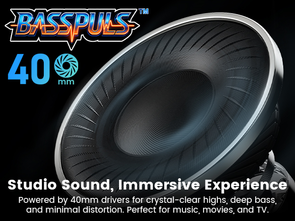 1Mii AI Y8+ Noise Cancelling Headphones Bluetooth 6.0