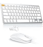 OMOTON Wired Keyboard and Mouse Compatible with Mac, Keyboard with Dual Interface (Type-C and USB...