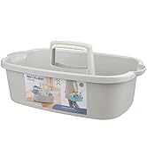 JiatuA Large Cleaning Supplies Caddy Portable Shower Caddy Basket Organizer with Handle Plastic B...