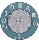 La Crosse 104-120B 8-Inch Geometric Floating Dial Thermometer