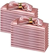 SiinvdaBZX 100 Pieces Rose Gold Cloth Napkins 12 x 12 Inches, Square Satin Napkins Silky Soft Din...