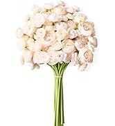 Waipfaru Ranunculus Artificial Flowers, 18Pcs 14In Fake Peonies Artificial Flowers, Faux Flower f...