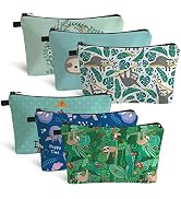 Makeup Bag Travel Pouch Cosmetic Purse Deafun Small Zipper Toiletry Organizer Gift for Women (6 P...