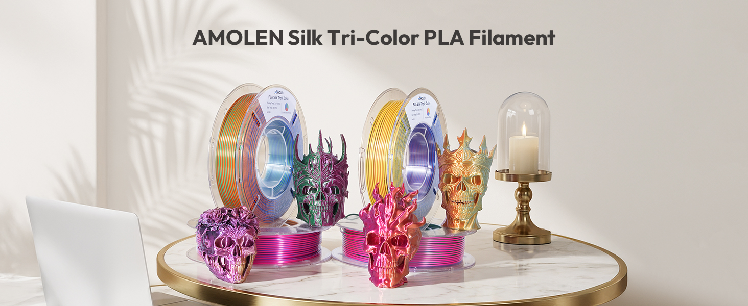 PLA Slik Tri-color Filament