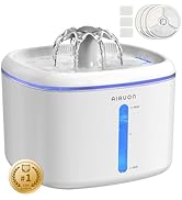 Cat Water Fountain,84oz/2.5L Pet Cat Fountain – Ultra Quiet Upgraded Automatic Pet Water Dispense...