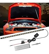 Nilight Under Hood Light Strip 21 LED Waterproof Underhood Work Lights with On/Off Switch Blade F...