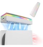 JDGPOKOO Dustproof PS5 Cooling Fan, PS5 Fan with 7 Modes RGB Light, Low Noise Cooler for Playstat...