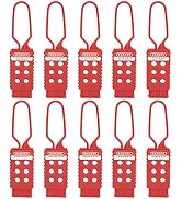 10pcs Safety Lockout Tag Hasp, 6-Hole Insulating High-Strength Nylon, Eliminating The Risk of Con...