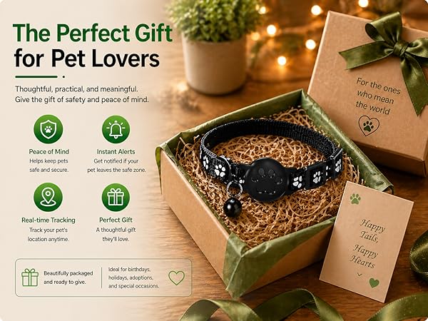 Pet Tracker,GPS Collar for Cats (Android Only) Smart tag