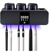 LXIANGN 3 in 1 Toothbrush Cleaner Holders for Bathrooms,Wall Mounted Toothbrush Holders with Dryi...