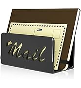 Mail Organizer countertop,wishacc Mail sorters Letter Holder Desktop Organizer for Home, Office, ...