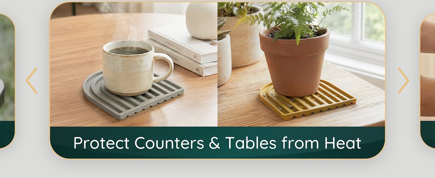 kitchen trivets trivet set silicone trivet mat for kitchen counter hot pot pan protector