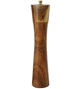 Handcrafted Wooden Salt and Pepper Grinder – Adjustable Coarseness, Refillable Spice Mill for Sea...