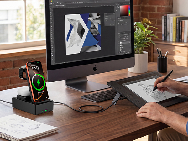 multi-port charging station