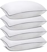 Higoom Standard Size Bed Pillows for Sleeping 4 Pack,Luxury Hotel Pillows,Comfortable and Support...