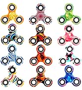 SCIONE 12 Pack Fidget Spinner Toy, Finger Spinner Fidget Pack-Anxiety Toys Stress Relief Reducer-...