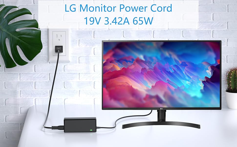 19v lg monitor power cord