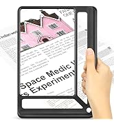 AKKYCVS 5X Full Page Magnifying Glass for Reading, Lightweight Rectangular Magnifier Provides Lar...