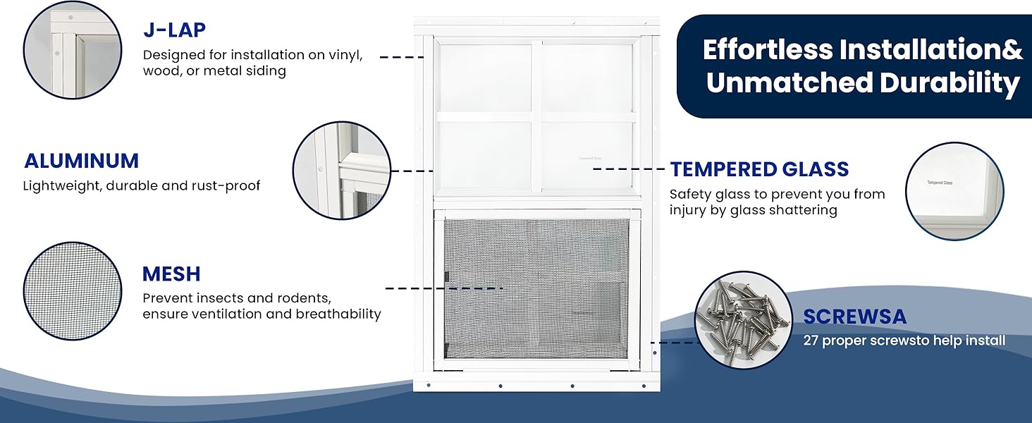 shed windows 2 pack