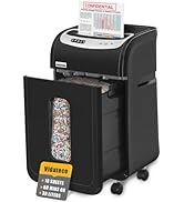 VidaTeco Paper Shredder for Home Office Heavy Duty with 60 Mins Running with US Patented Cutter,S...