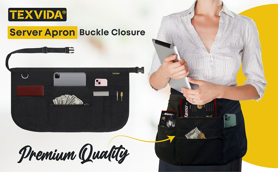 Server Apron Buckle Closure
