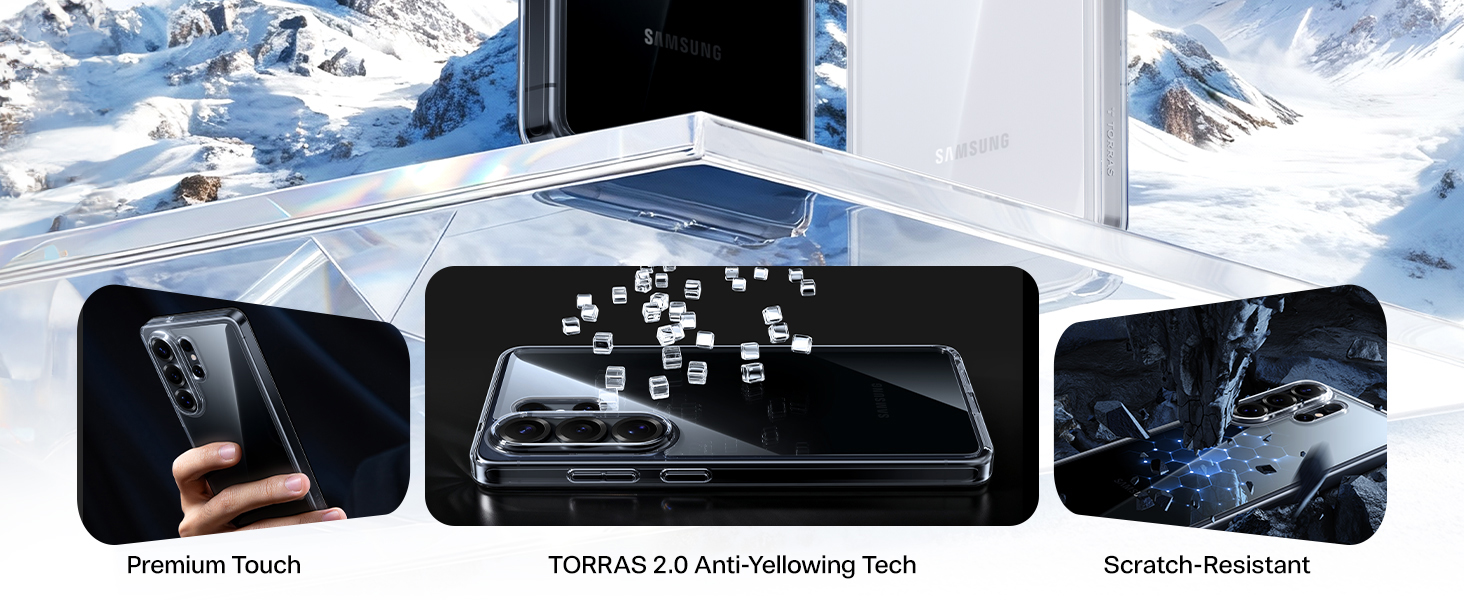 TORRAS for Samsung Galaxy s26 ultra case clear, transparent slim case for Samsung s26 ultra case