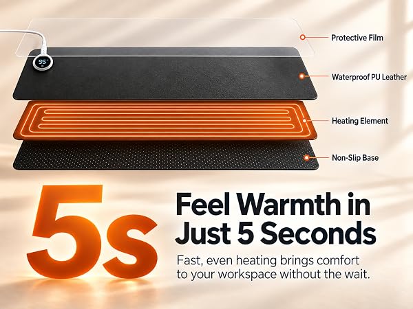 heated keyboard pad