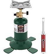 Camping Propane Stove, Single Burner Propane Stove, Portable Bottletop Backpacking Stove,10000BTU...
