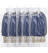 Hanging Vacuum Storage Bags,Hanging Vacuum Sealer Storage Space Saver Bags for Clothes, Suits, Co...