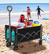 Collapsible Wagons Carts Foldable for Beach Camping Sports Garden, Foldable Wagon, Folding Wagon