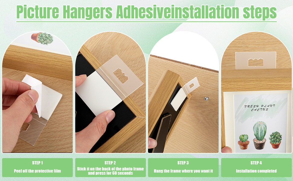 Picture Hangers Adhesiveinstallation steps