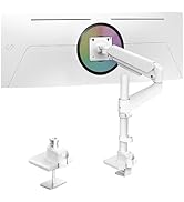 Ergounion Heavy Duty Monitor Arm for 13-49 Inch Ultrawide Screens, Holds Up to 44lbs, Fully Adjus...