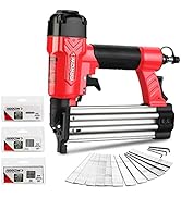 Arrow 18 Gauge Pneumatic Brad Nailer, Oil-Free Upholstery Nail Gun with 4000 Pieces 5/8 '', 1 '' ...